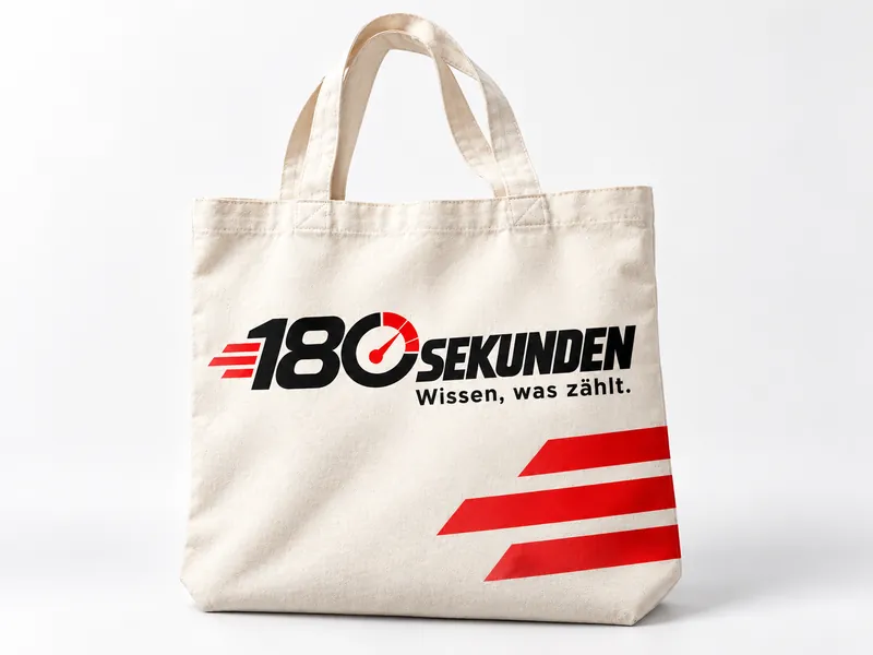 Stofftasche mit 180-Sekunden-Logo