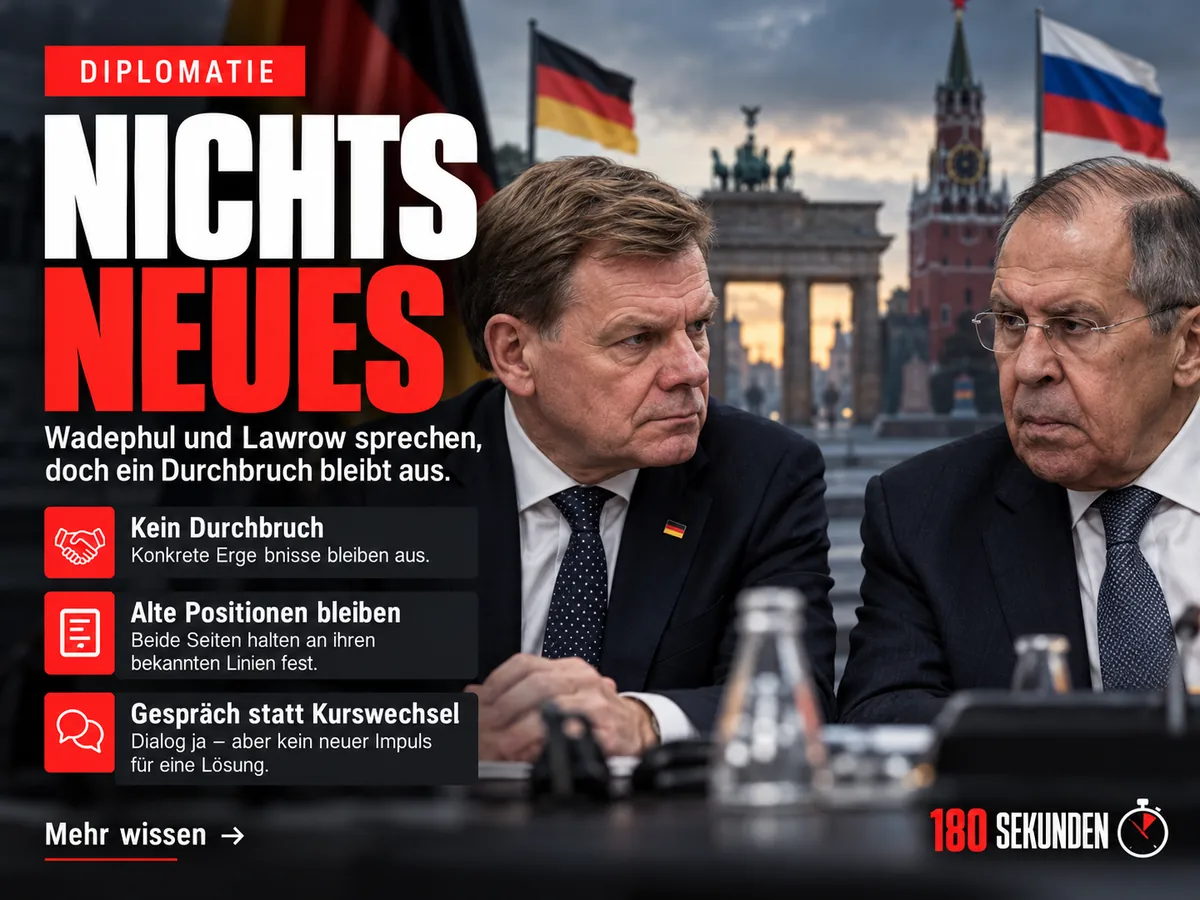 Nichts Neues: Wadephul und Lawrow im Gespräch